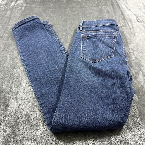 Ann Taylor Loft Outlet Modern Skinny Jeans Womens 2 Blue Dark Denim‎ Stretch - Picture 8 of 13